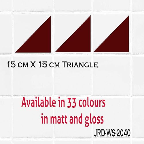 Miniatura 7 de Colorful Triangle Tile wall Sticker for Bathroom, Bathroom stickers, Tile transfer, Kid wall art, Tile wall stickers, Nursery stickers