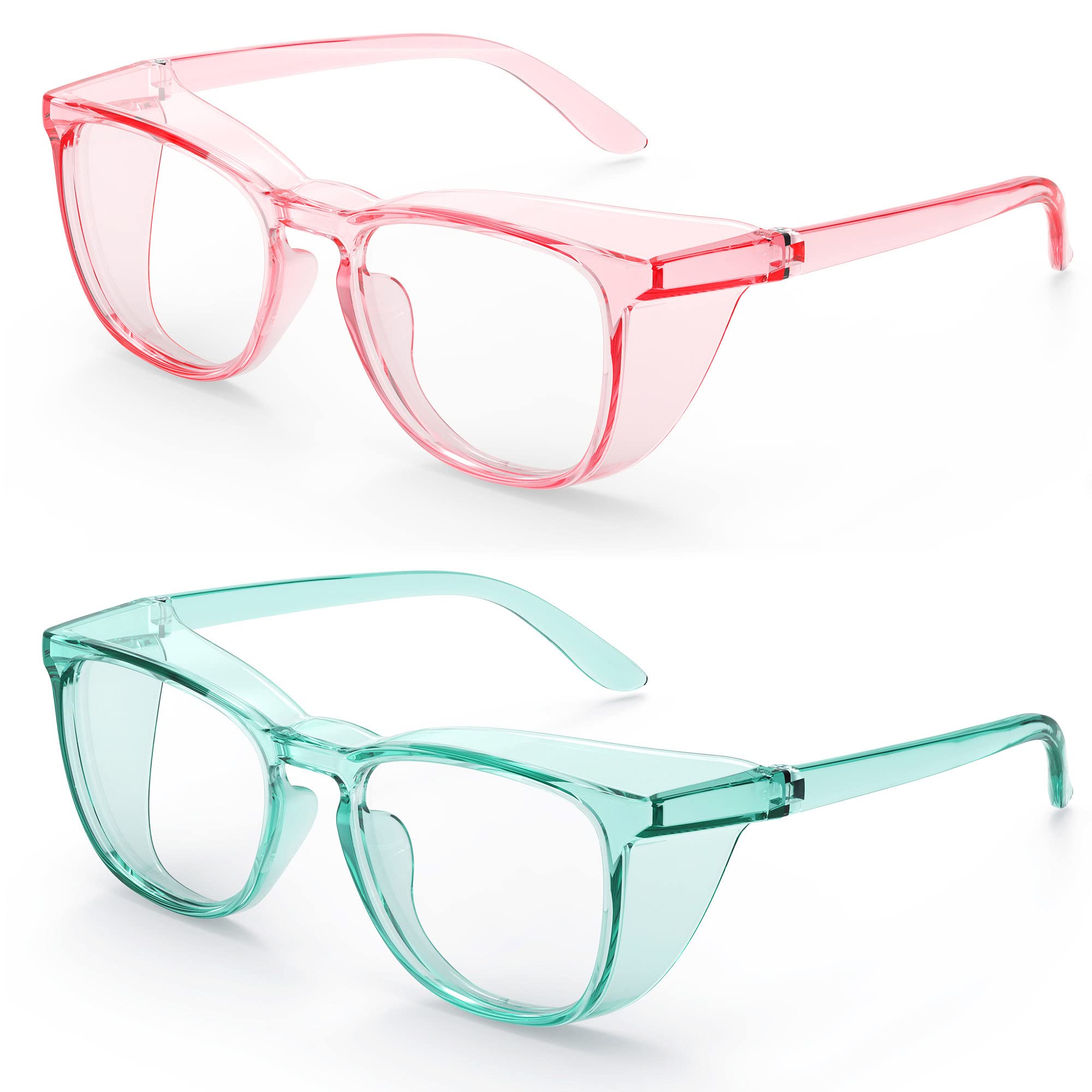 Stylish Safety Glasses, Clear Anti-Fog Anti-Scratch Protective Glasses For Men And Women
