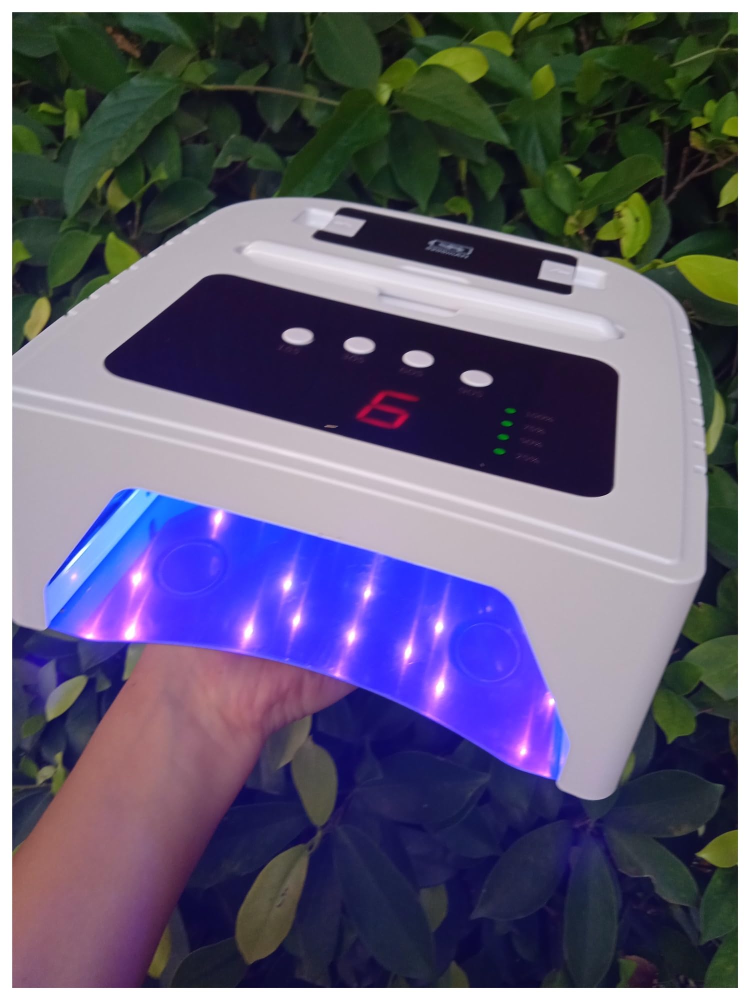 Lampa LED do paznokci, Lampa LED UV do paznokci Podwójna lampa UV i Led do fototerapii Bateria Wyjmowana lampa 72w Bezprzewodowa suszarka do Manicure do paznokci dla miłośników majsterkowania