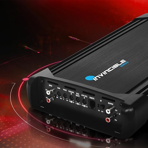 Pyle 1Channel 2000W Class D Car Audio System Amplifier, 14Invincible Monoblock Series Amp, Advanced Protection Circuitry, PWM Power Supply, 5-Way Protection, Lightweight & Compact Design, LPF Control