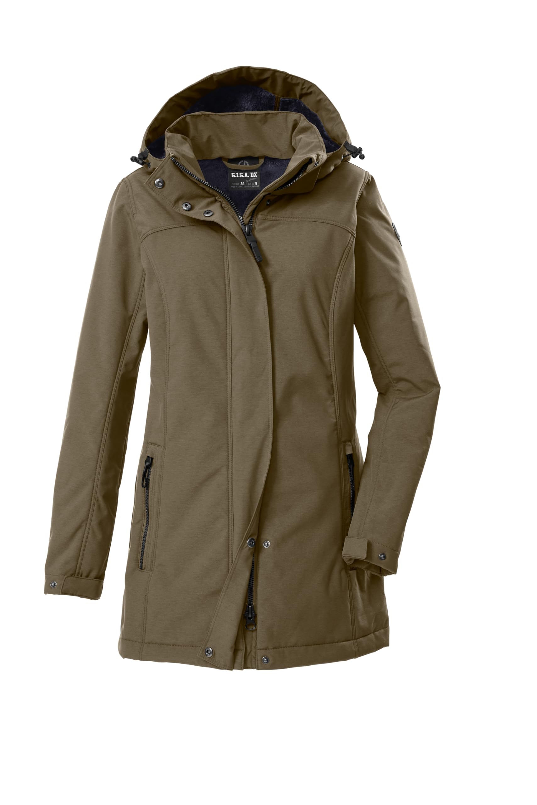 G.I.G.A. DX Damen Gw 36 Wmn Sftshll Prk Softshellparka mit abzippbarer Kapuze (1er Pack)