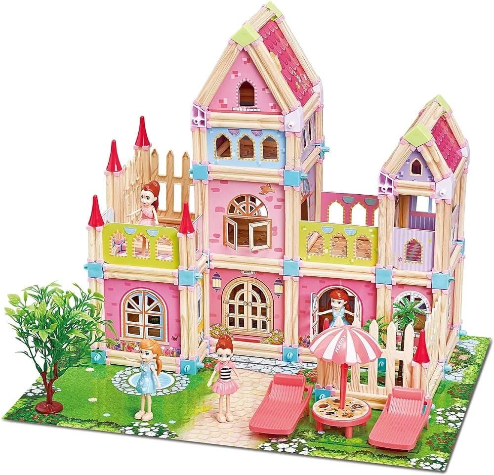 FROWWY Small Princess Dream House for 3-12 Year Olds, Educational Stacking Castle Dollhouse, Creative Pretend Play Toys, Multicolour [ Doll House Collection ] (Girls Palace Doll House) (B0D7SHH6SL) Amazon Price History, Amazon Price Tracker