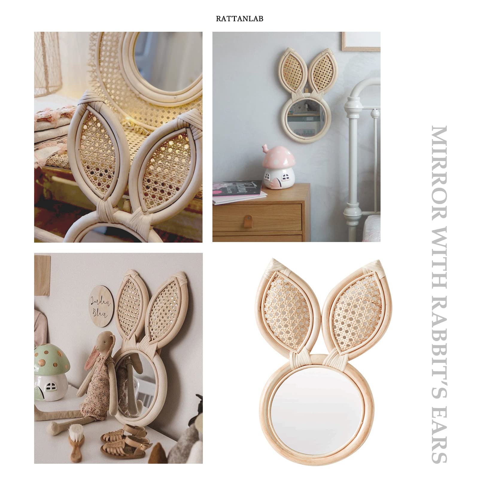 ♡ミシャコシャ壁掛けミラーピンク髪の可愛い女の子作家陶器作家置物