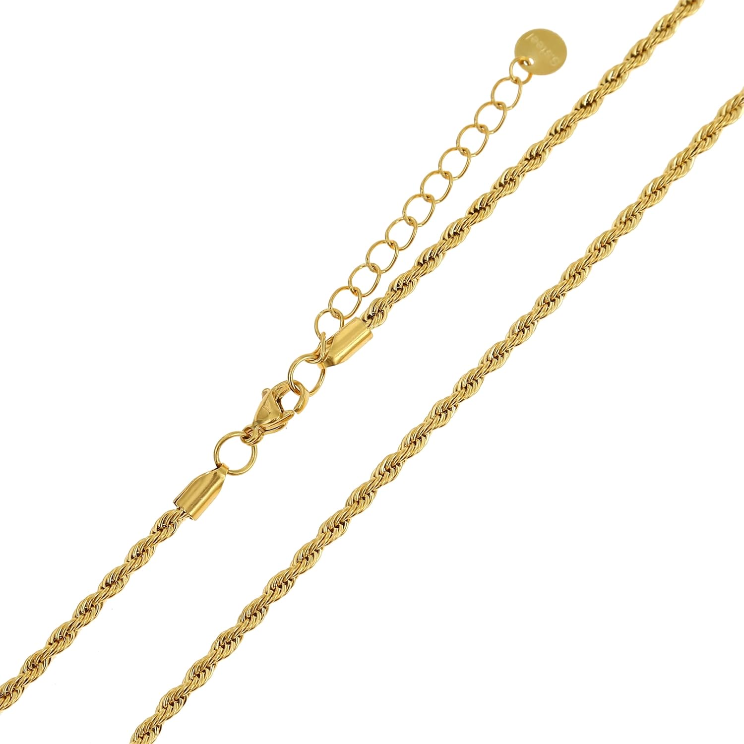 Made by Nami Gold Chain Link Necklace for Women Adjustable Gold Stainless Steel Necklace 40 cm + 5 cm Link Chain Gift for Her - Image 6