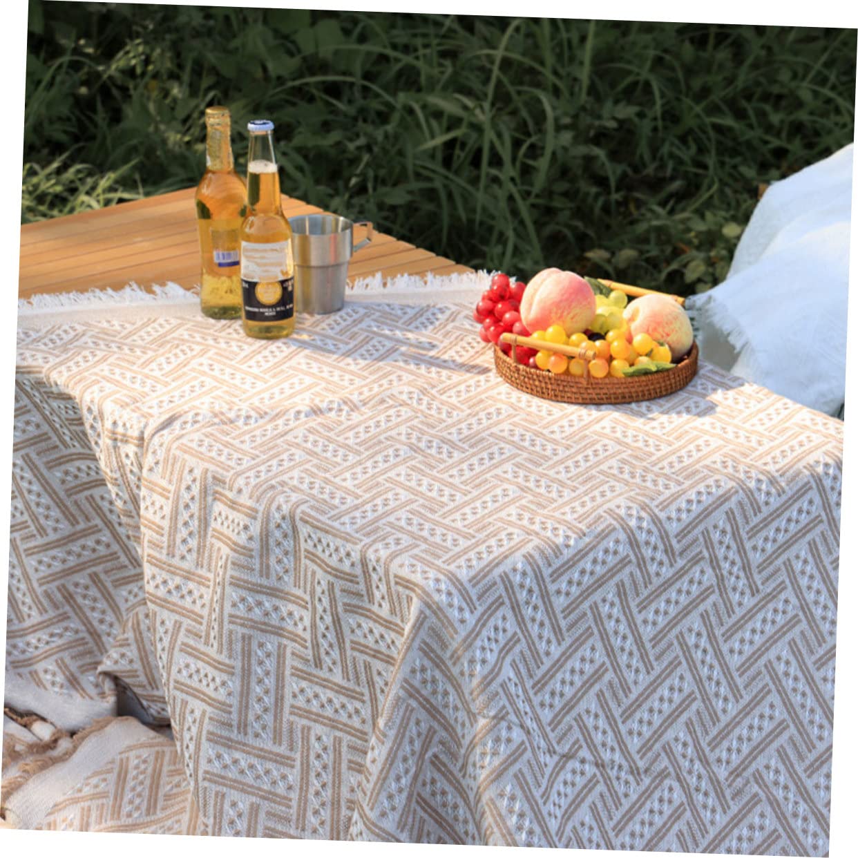Couverture de Pique- Portable Tapis de Camping Confortable Couverture de Jardin Pliable pour Activités Extérieures