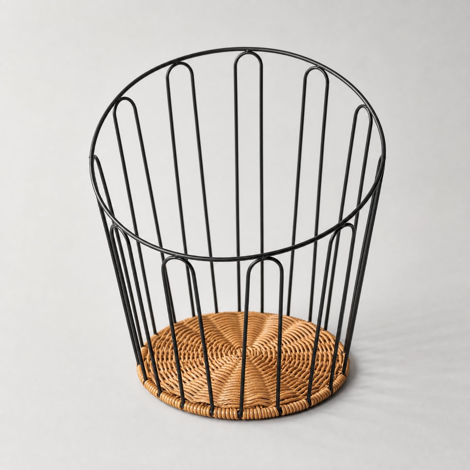 Cestino per Tige in Metallo e Ventilato Cestino Pane con Struttura Aperta Facile da Pulire Tavola per, Buffet, Stile D