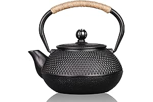Authentic Japanese Tea Pot: PARACITY Cast Iron Teapot with Infuser