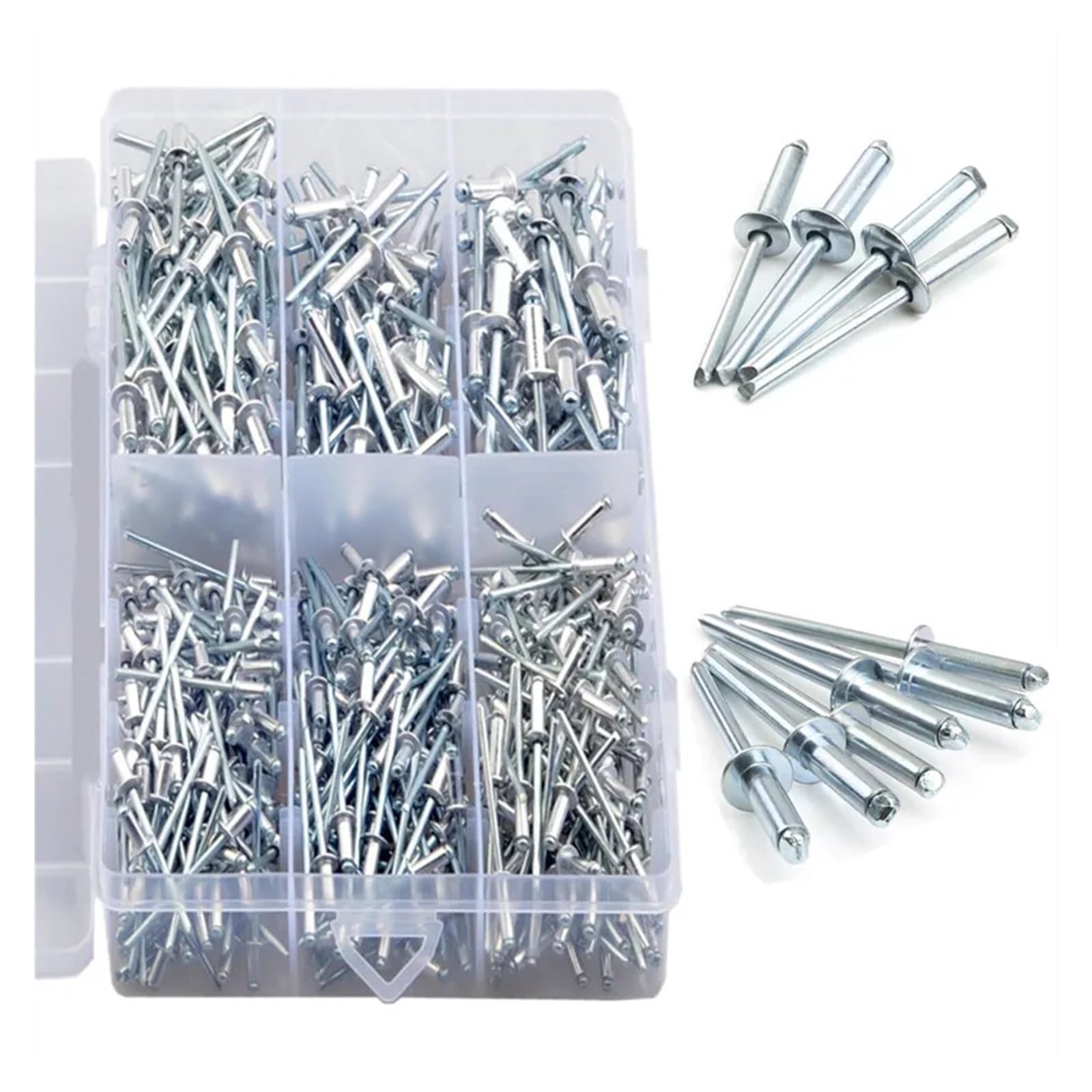 500 Uds remaches ciegos de aluminio cerrado M3.2 M4 M5 remaches ciegos avellanados GB12618 remaches Pop for juego de surtido de muebles
