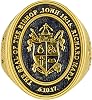 callie Custom Signet Ring, Personalized Family Crest Coat of Arms Mens Signet Ring with Engraved Text, 925 Sterling SilverBrass | Jewelry Gifts for Men & Women
