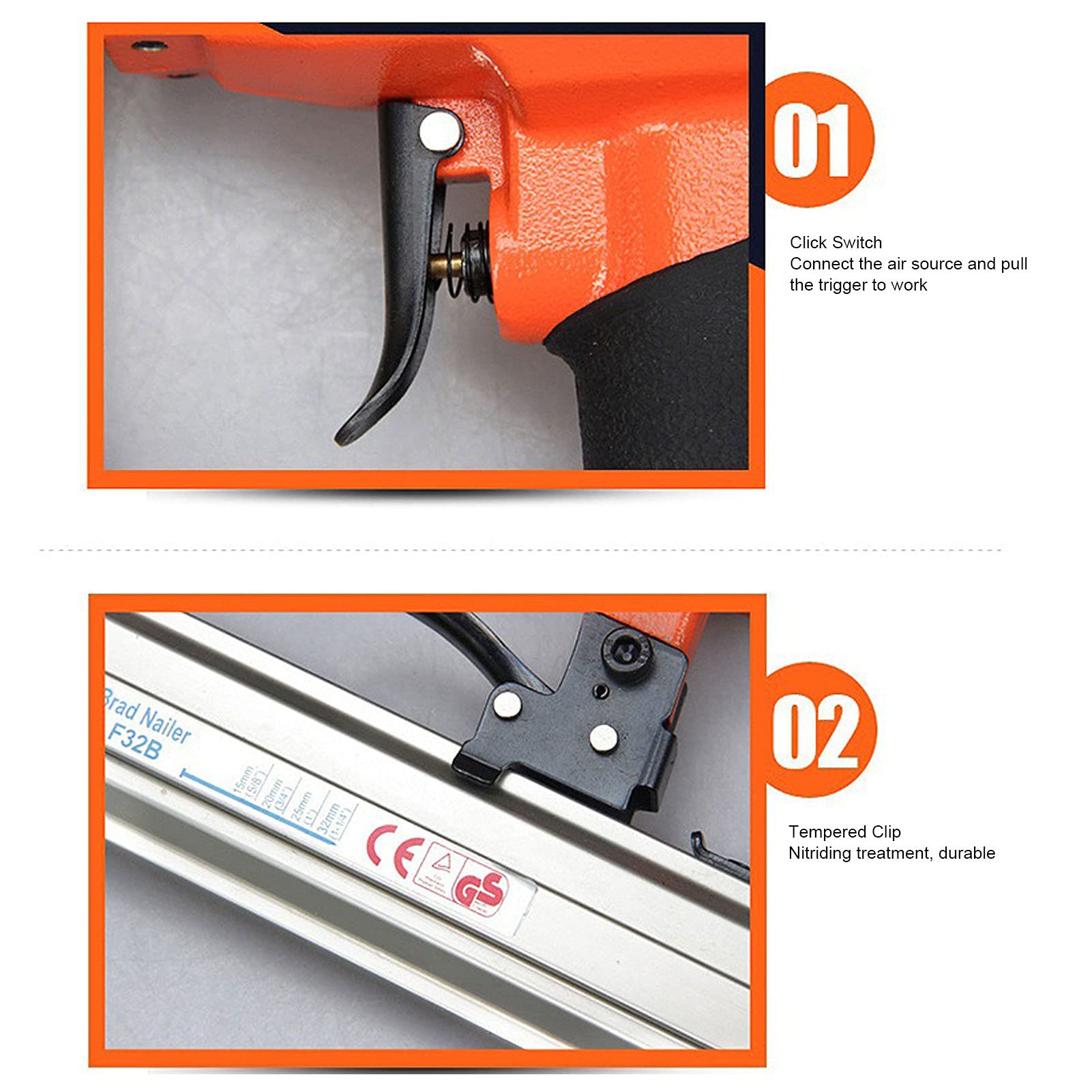 Siding Nailers Pneumatic Nailer Air Staple Gun,Powerful Efficient Woodworking Tools