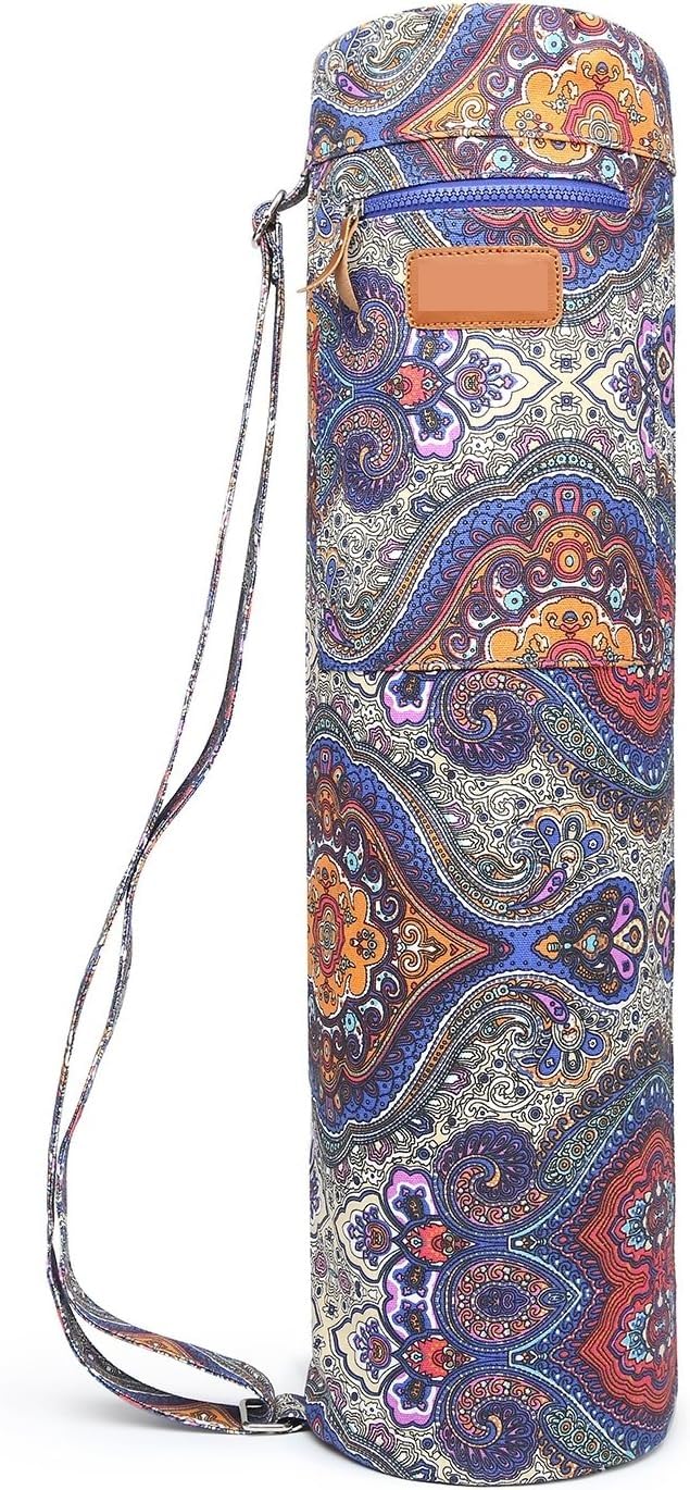 UDANAYoga Mat Bag | Large Yoga Mat Bags for Women & Men | Fits Thick Yoga Mat & Yoga Accessories | Three Storage Pocket | Adjustable Yoga Bag Shoulder Strap | Great As Gym Bag & Travel bag