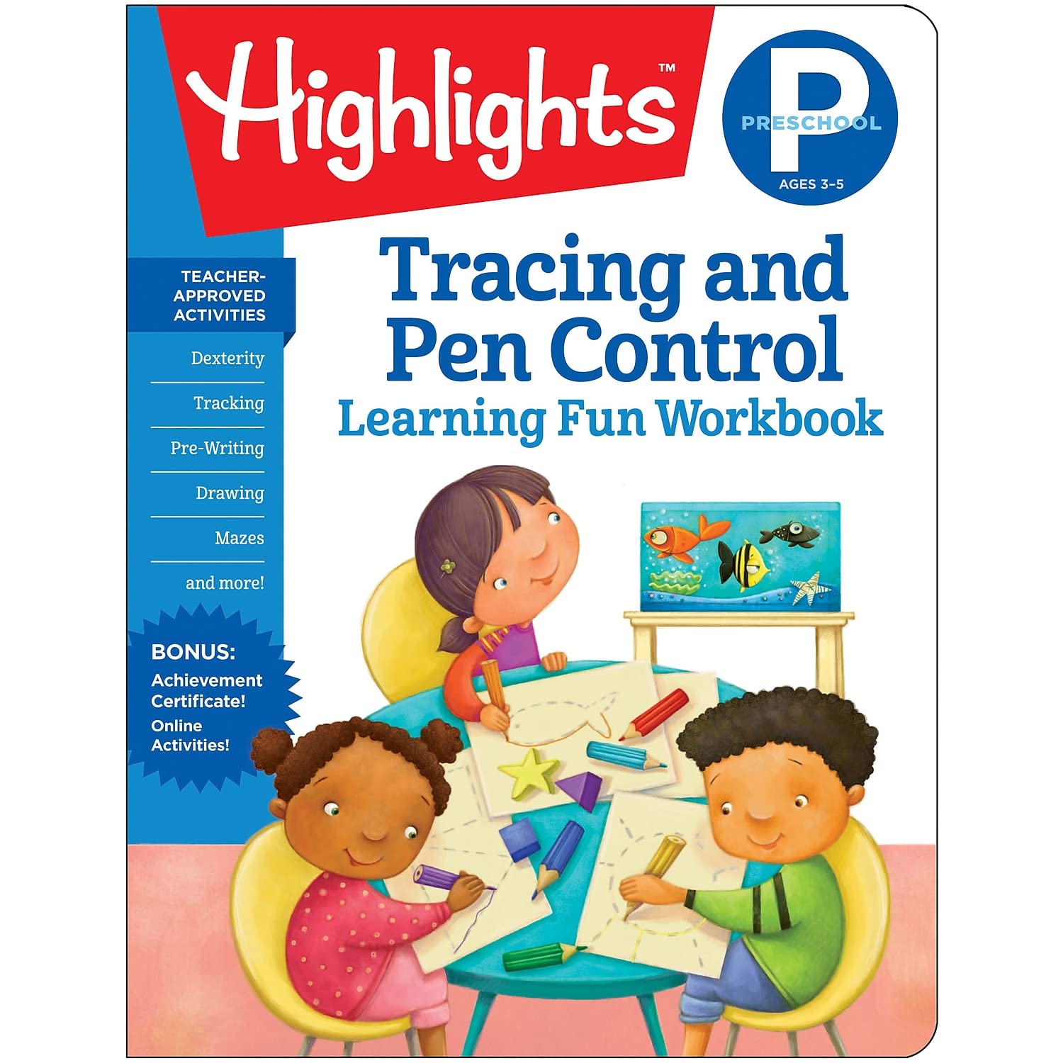 Preschool Tracing and Pen Control: Highlights Hidden Pictures (Highlights Learning Fun Workbooks) Paperback – 7 April 2019