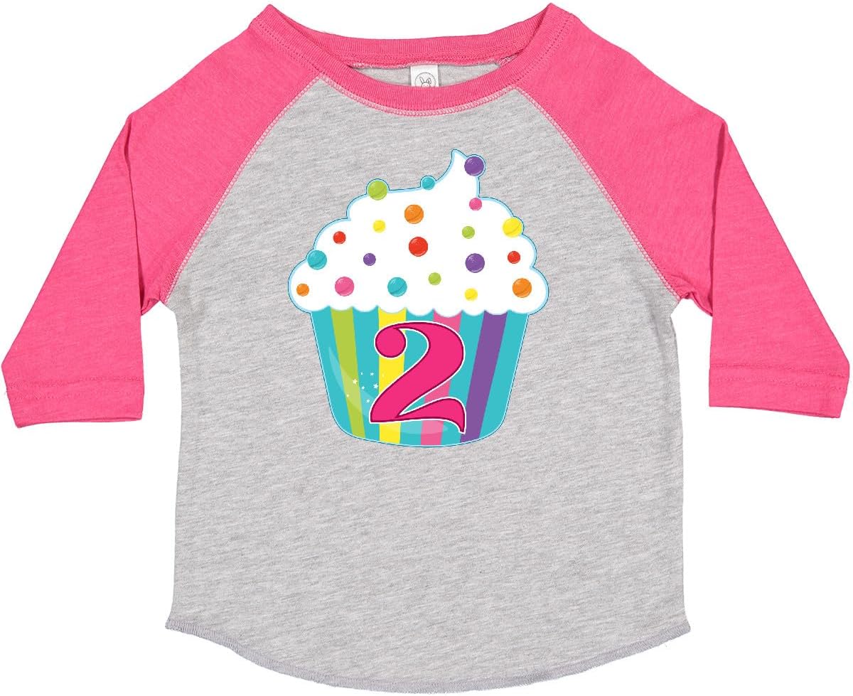 inktastic 2nd Birthday Cupcake Toddler T-Shirt