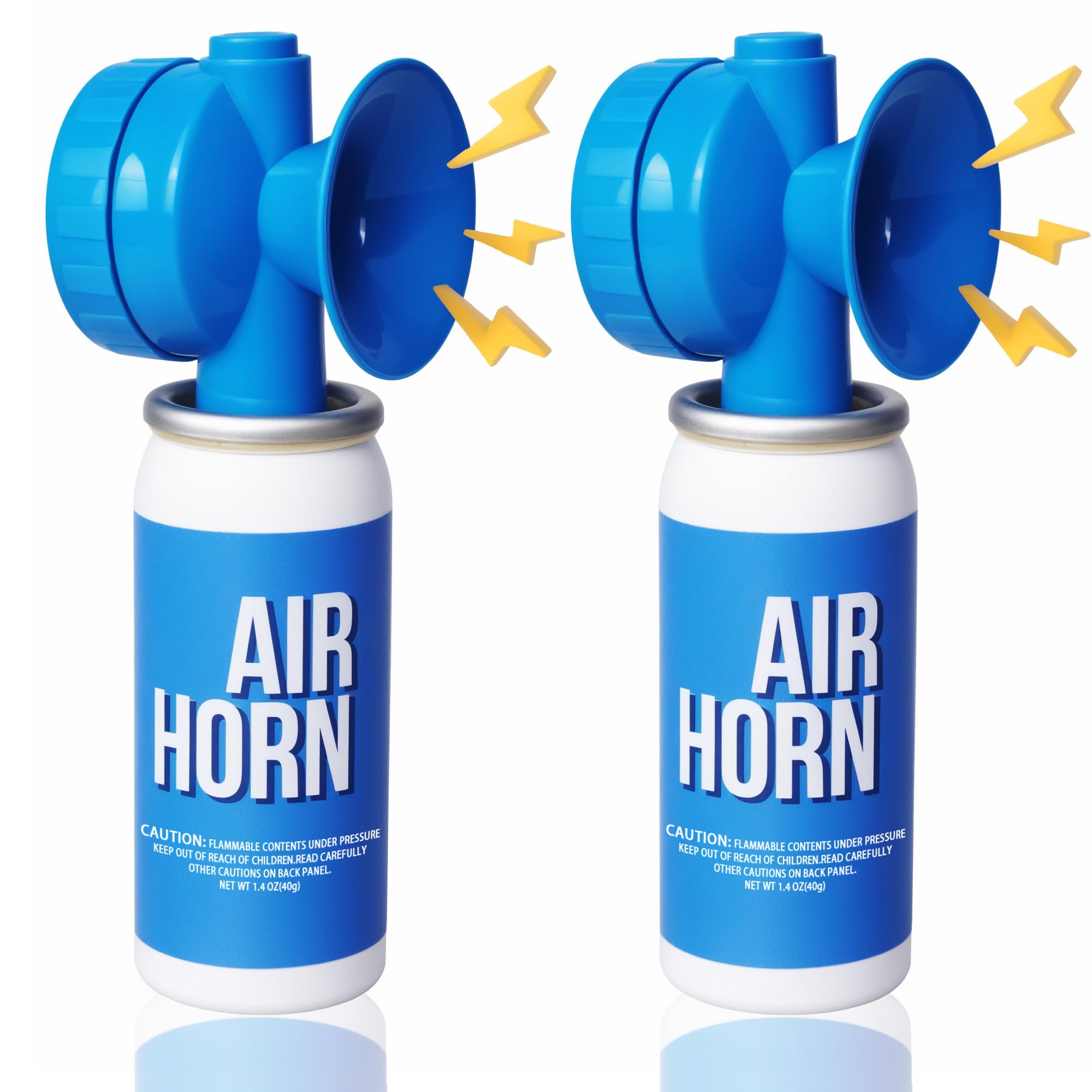 Fingig 2pcs 1.4oz Boat Air Horn, Loud Mini Safety Horn Can, Sports Event Starting Horn, Mini Small Compressed Blow Fog Bear Air Horn, Celebrate Victory