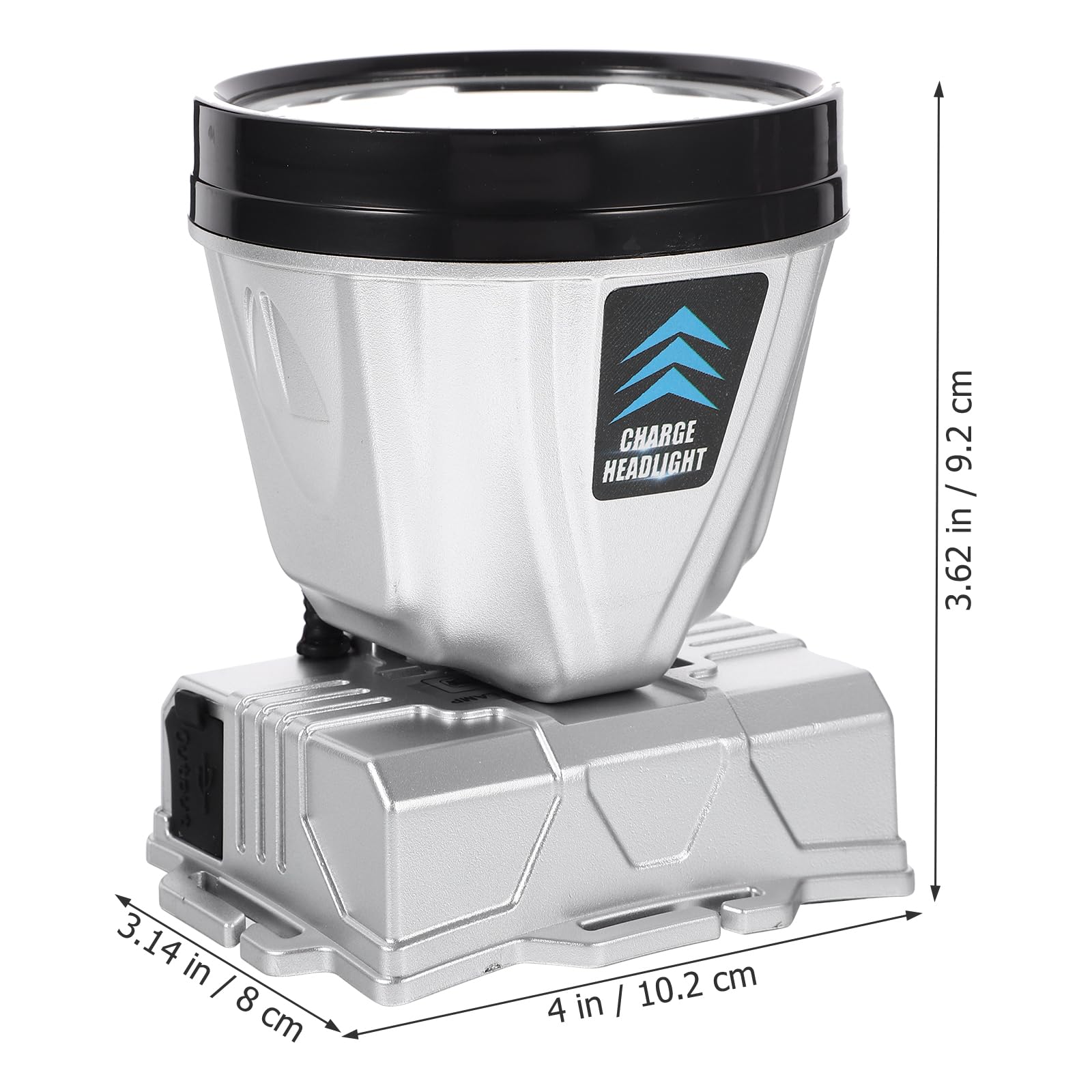 FOYTOKI LED Headlamp Rechargeable with Adjustable Headband,Intelligent Sensing Technology Brightness Levels Digital Display for Night Work and Outdoor Camping Running and Hard Hat Use