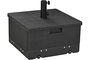 Outsunny 3-in-1 Outdoor Umbrella Base Table: Versatile Patio Perfection