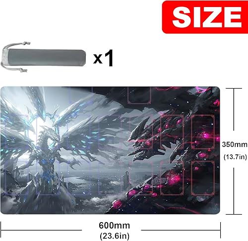 Vista 35 de ygo playmat Duel Mat Gaming Competition Pad Mat Card Binder Deck 23.6 x 13.7 pulgadas (10) 10,14,1,11,12,15,16,17,4,7,8,9