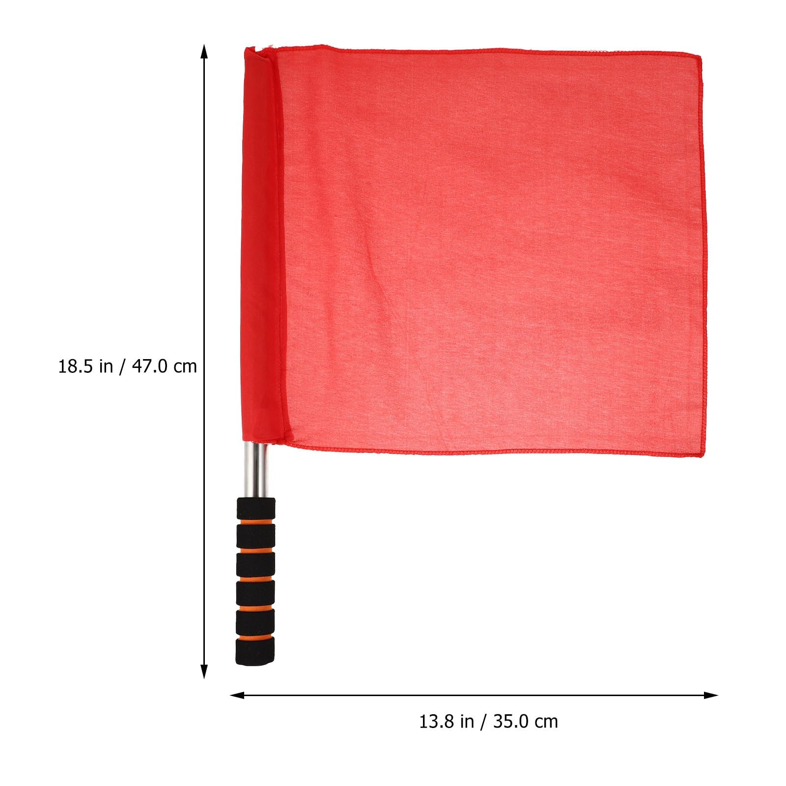 DECOMELODY Banderas de Árbitro Deportivas 5 Piezas Poliéster Colores Surtidos para Señalización Manual Uso en Atletismo y Tráfico Mango Cómodo Espuma — view 2