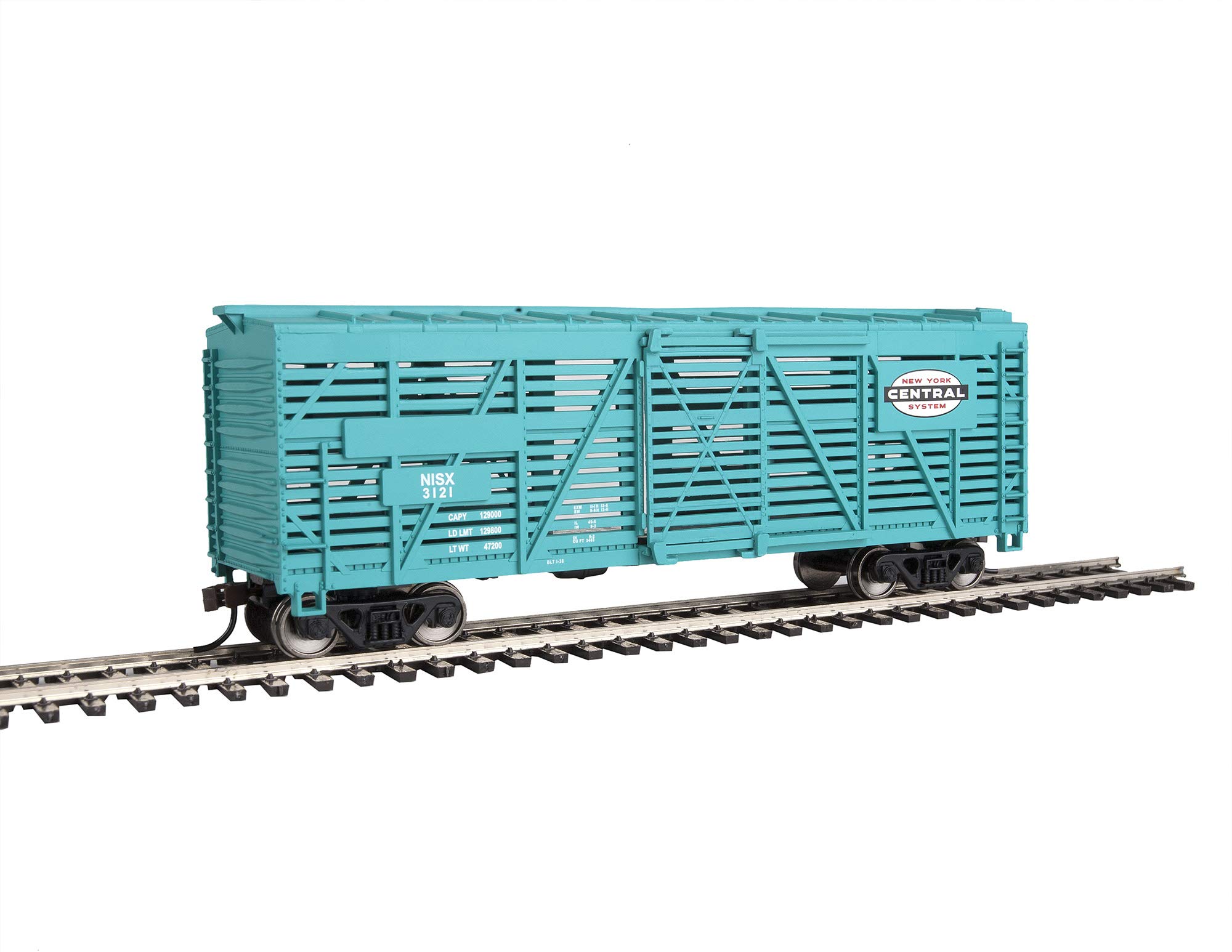 Bachmann 40' Animated Stock Car - CHICAGO and NORTHWESTERN with HORSES - HO Scale