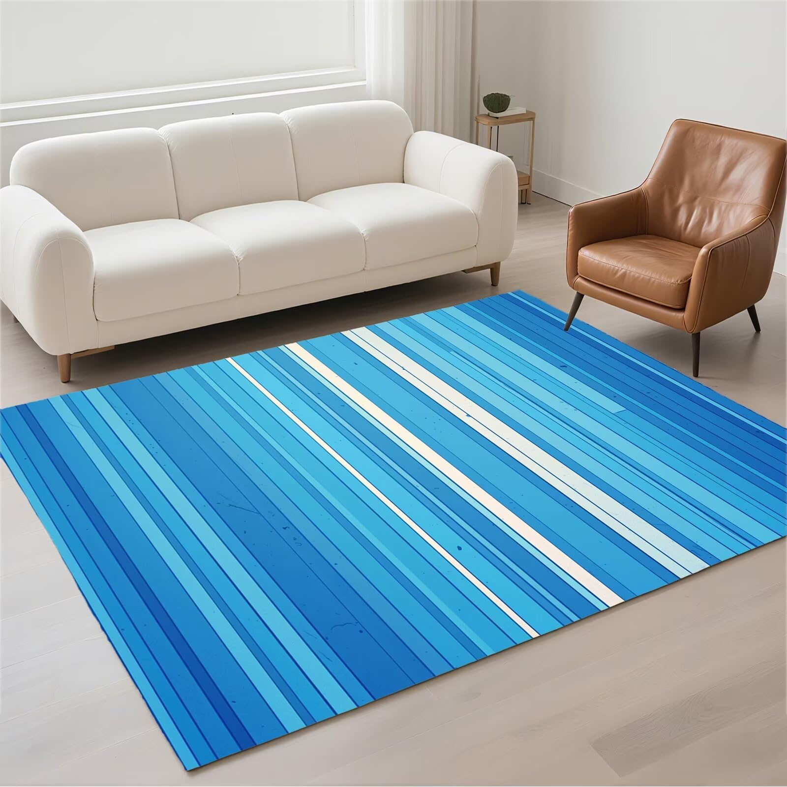Tapis de salon doux bleu marine pour sécuriser et embellir votre bureau