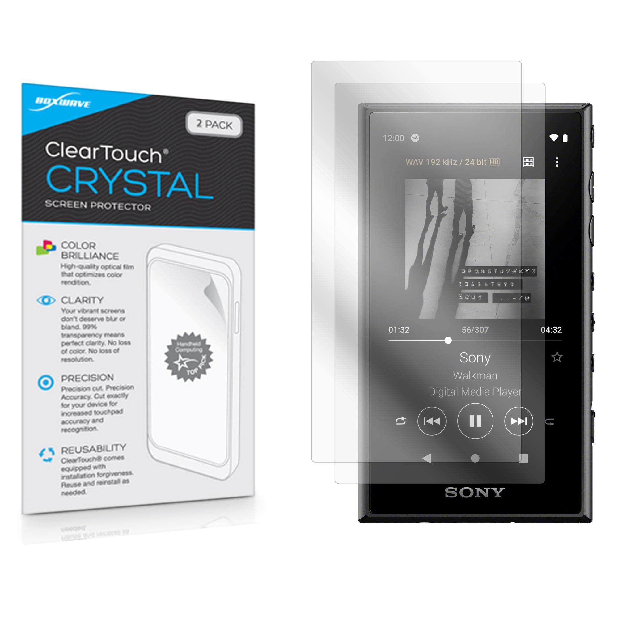 BoxWave Screen Protector Compatible with Sony Walkman NW-A105 - ClearTouch Crystal (2-Pack), HD Film Skin - Shields from Scratches