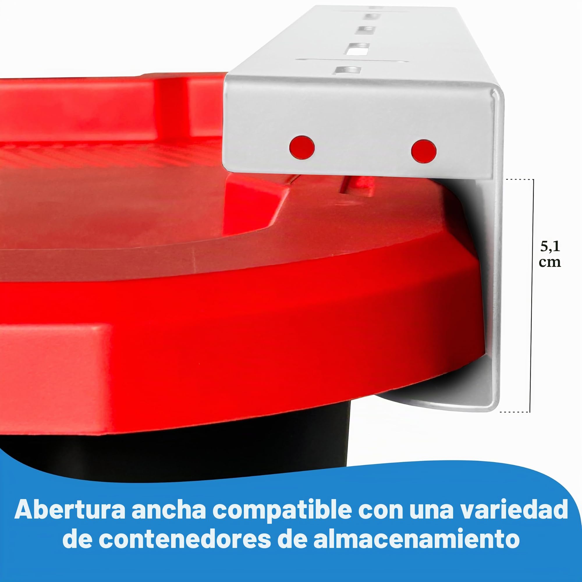 HANDT Estante de Almacenamiento para Garaje, Sistema Metálico para Contenedores de 27 Galones