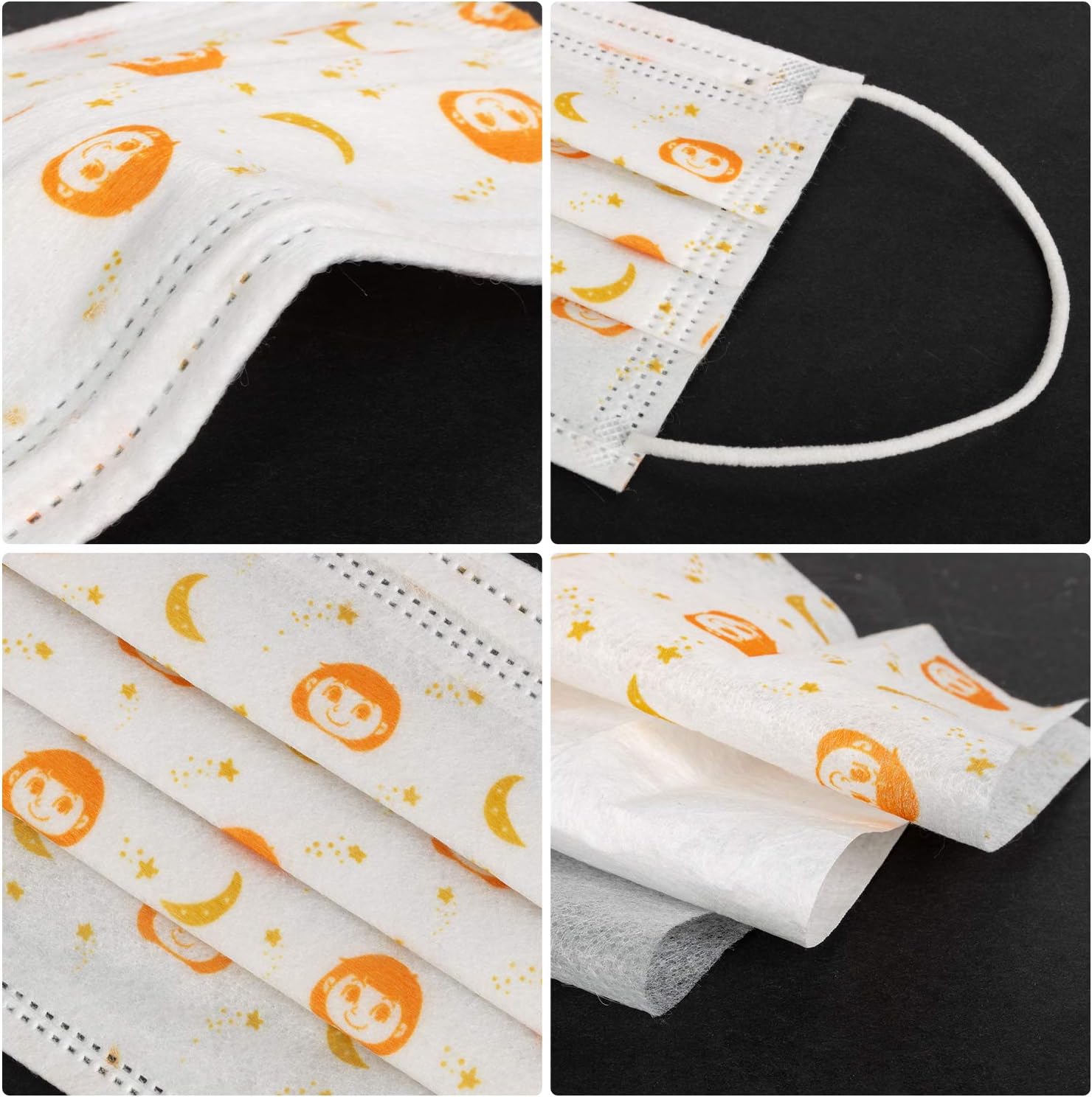 Uр Tо 60% оƒƒ Printing masks, Childrens Face Mask, Disposable Face Masks for Kids, Anti Pollen Dust Face Mask Disposable, Daily Protection Mask with Filter Layer and Knitted Earloops for Girls (Pack of 50)