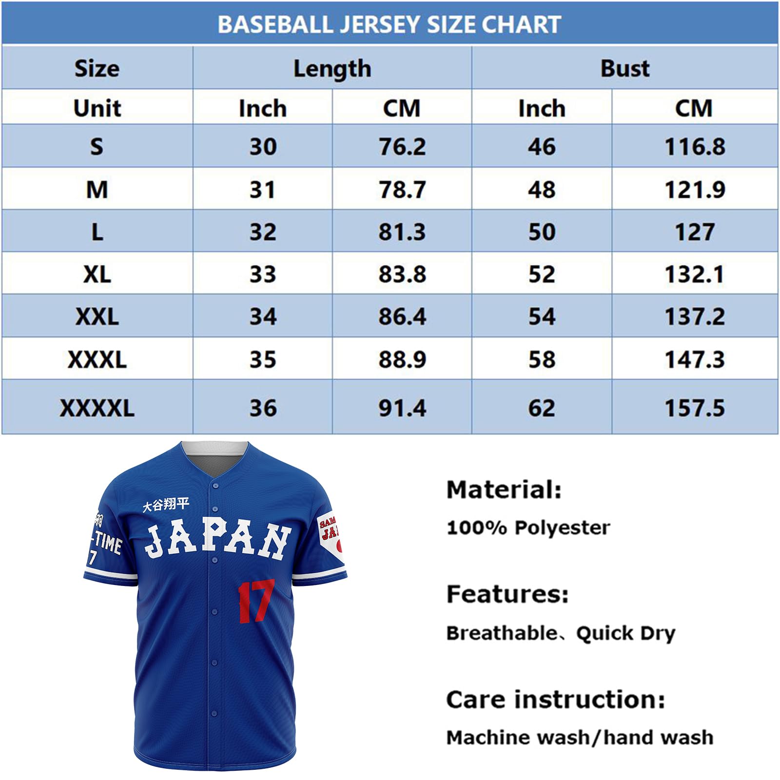 Camiseta de béisbol japonesa para hombre, número 17, estilo hip hop, de los años 90, camisetas deportivas cosidas