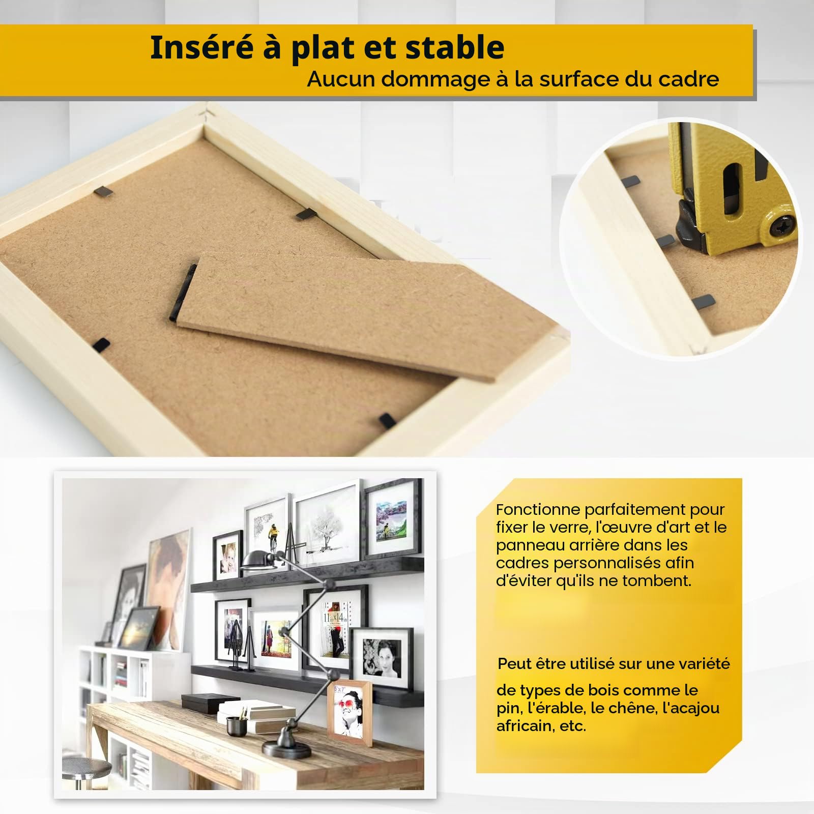 CTS HM515 agrafeuse manuelle 1000 pces pour cadres et bois