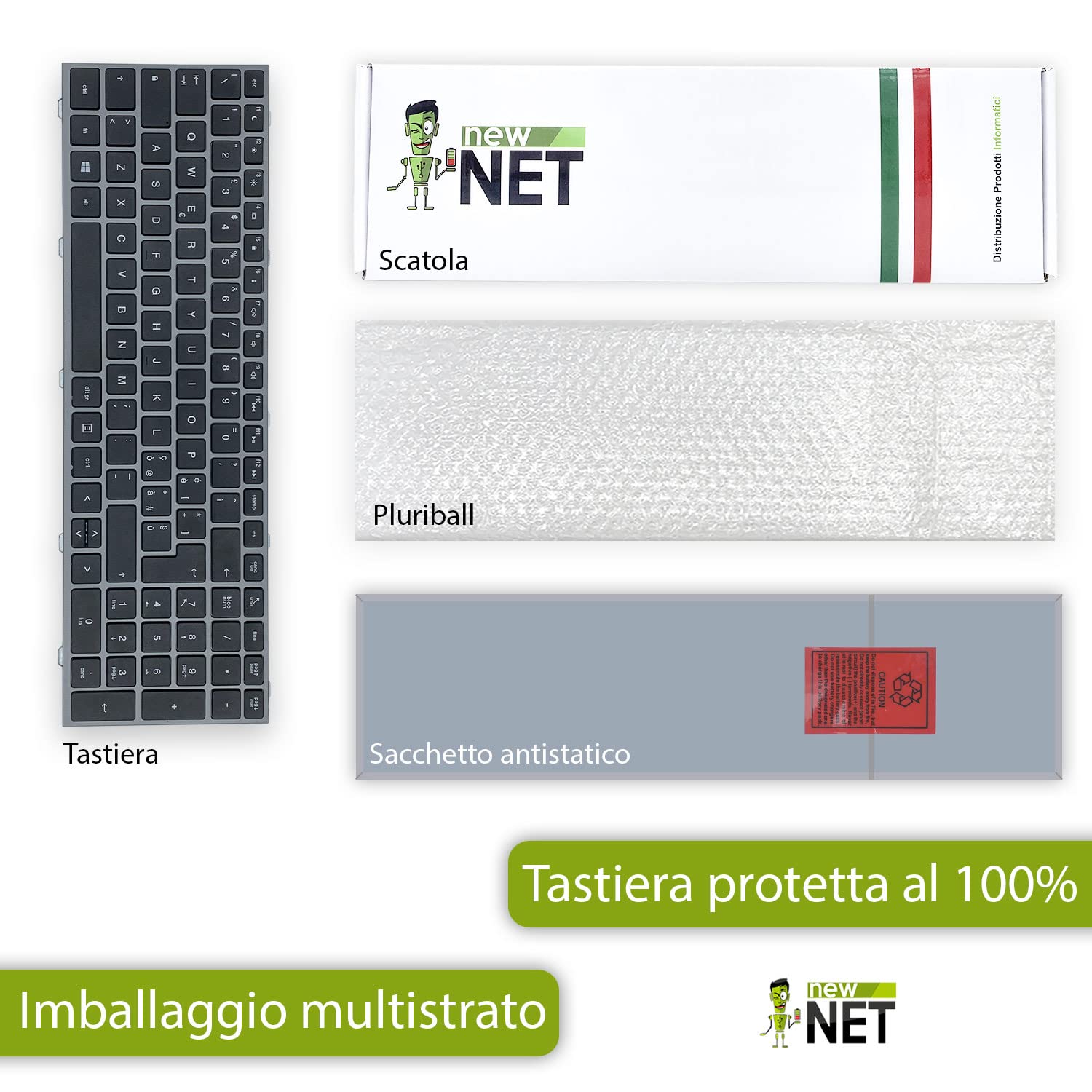 new net Keyboards - Tastiera Compatibile con Notebook HP Probook 4540s 4545s 4545 4540[ Layout ITA - con Frame ]