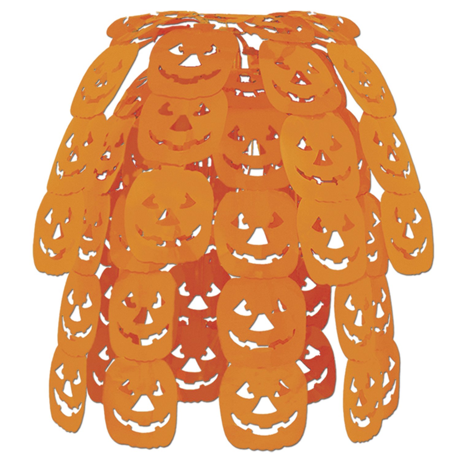 Jack-O-Lantern cascade orange 61 cm pour habiller un plafond vide à Halloween