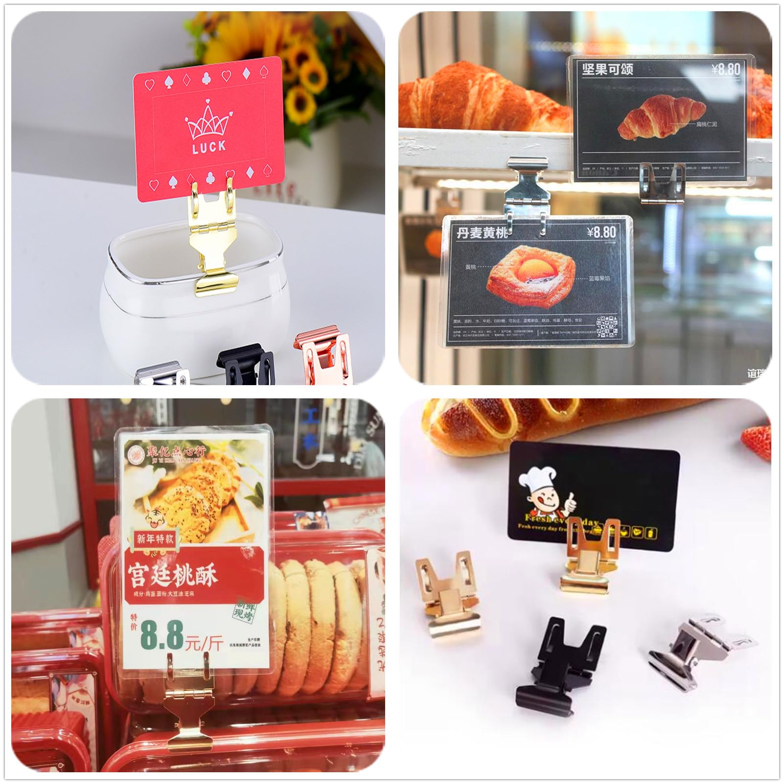 Amazon.co.jp: SensaBliss カードクリップ 10個セットプライスカード