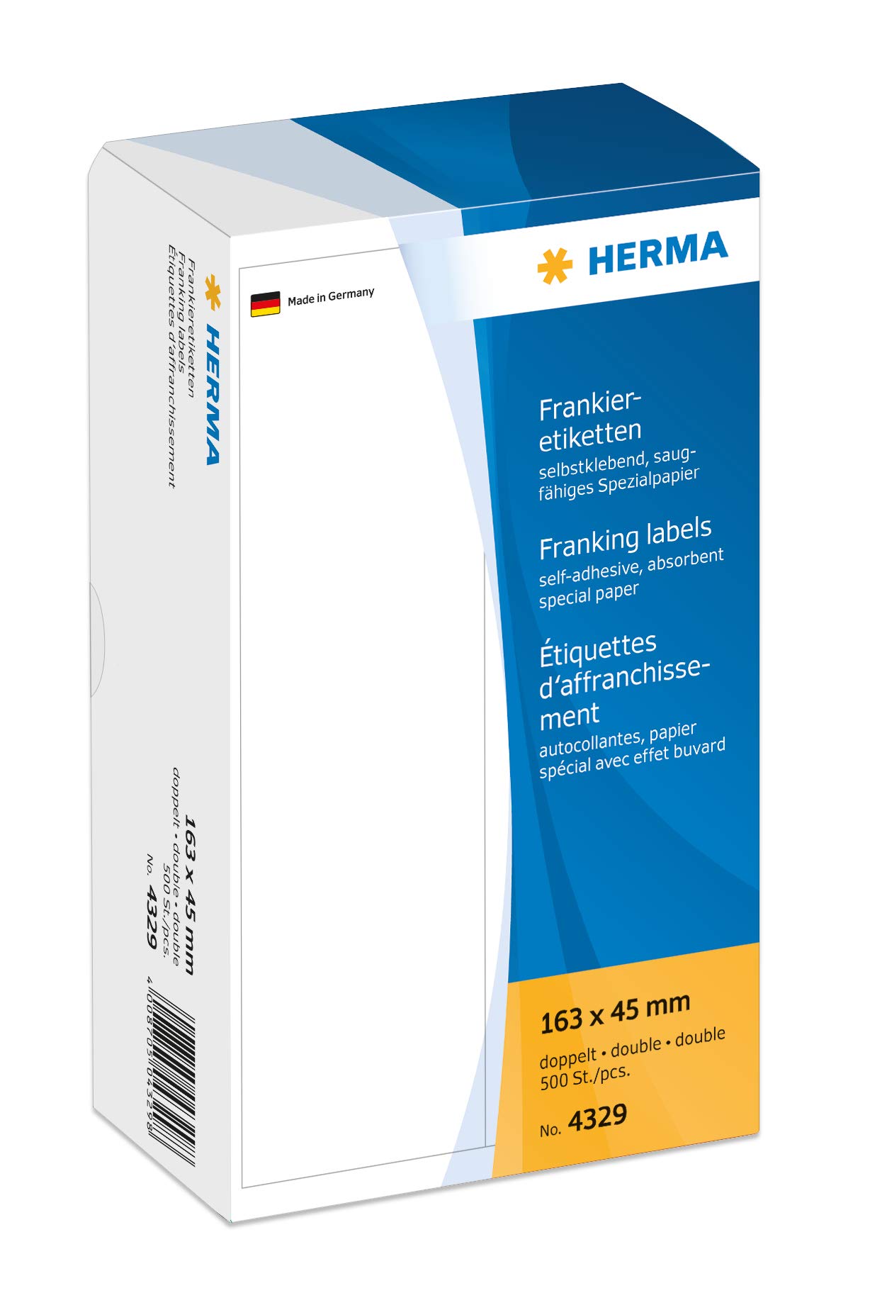 Herma 163 x 45 mm Double Franking Labels (Pack of 500)