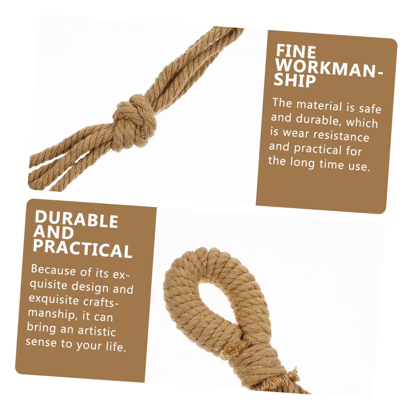 BESPORTBLE Lot De 5 Cintres en Macramé pour Plantes Suspendues Solides Et Faciles À Utiliser pour La Décoration 4 Pièces X 5