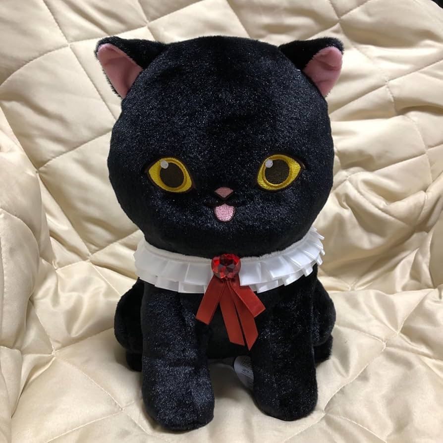 Amazon.co.jp: mofu *sand 黒仔猫にゃん ぬいぐるみ モフ *サンド サメ