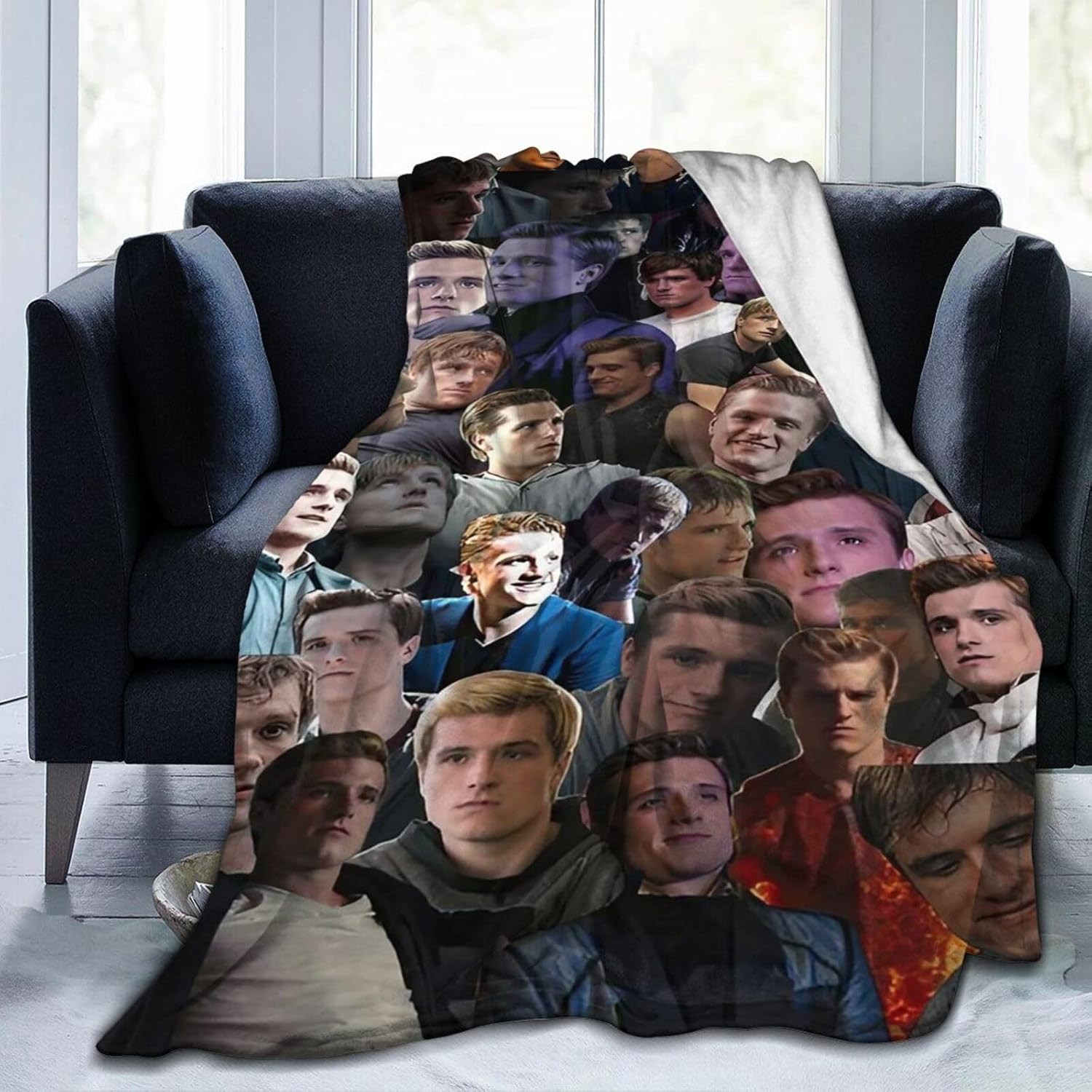 Josh Hutcherson Blanket 3D Printed Plush Blanket, Light