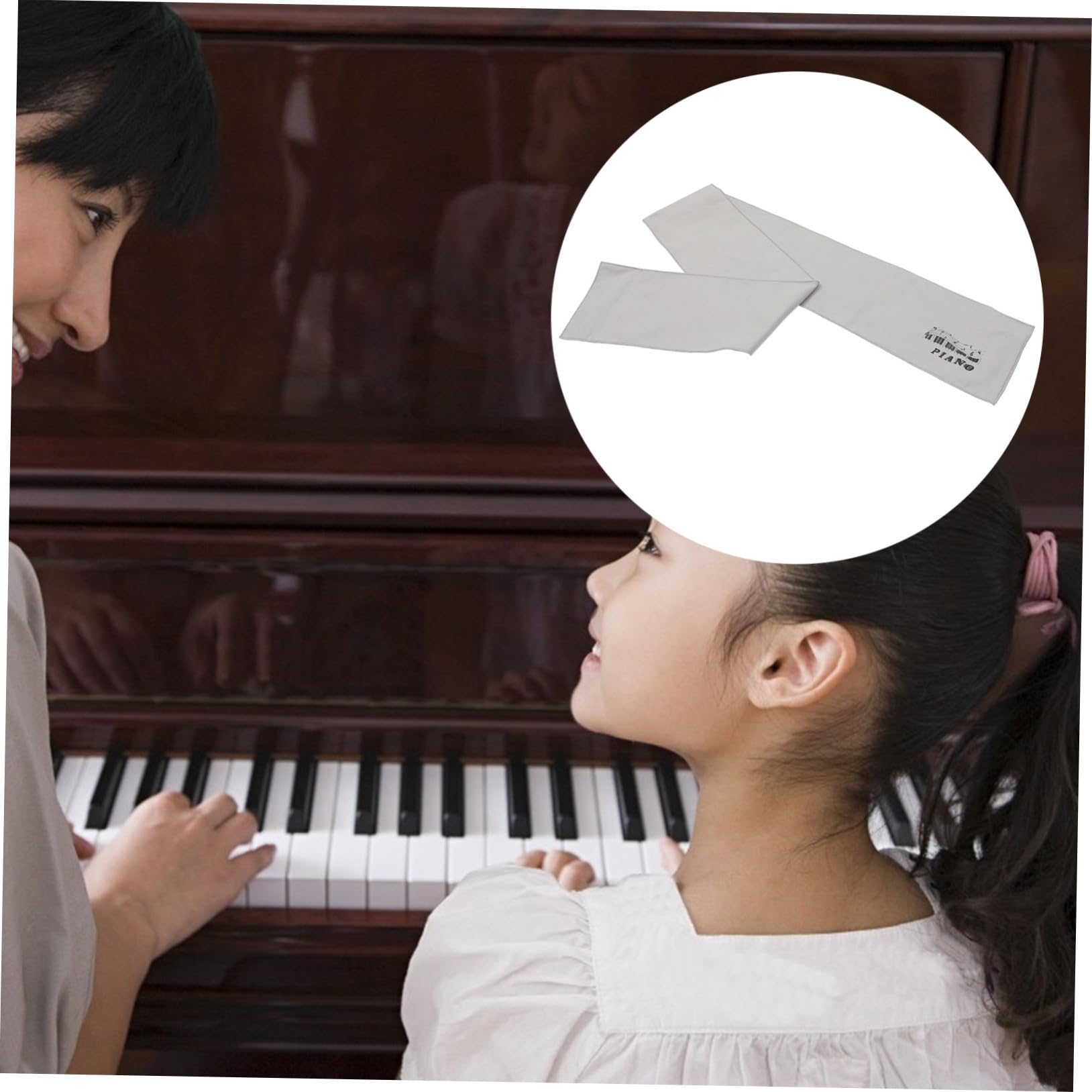 Abaodam Copertura per Tastiera di Pianoforte Tasti in Microfibra Lavabile Copertura Protettiva per Pianoforte Digitale