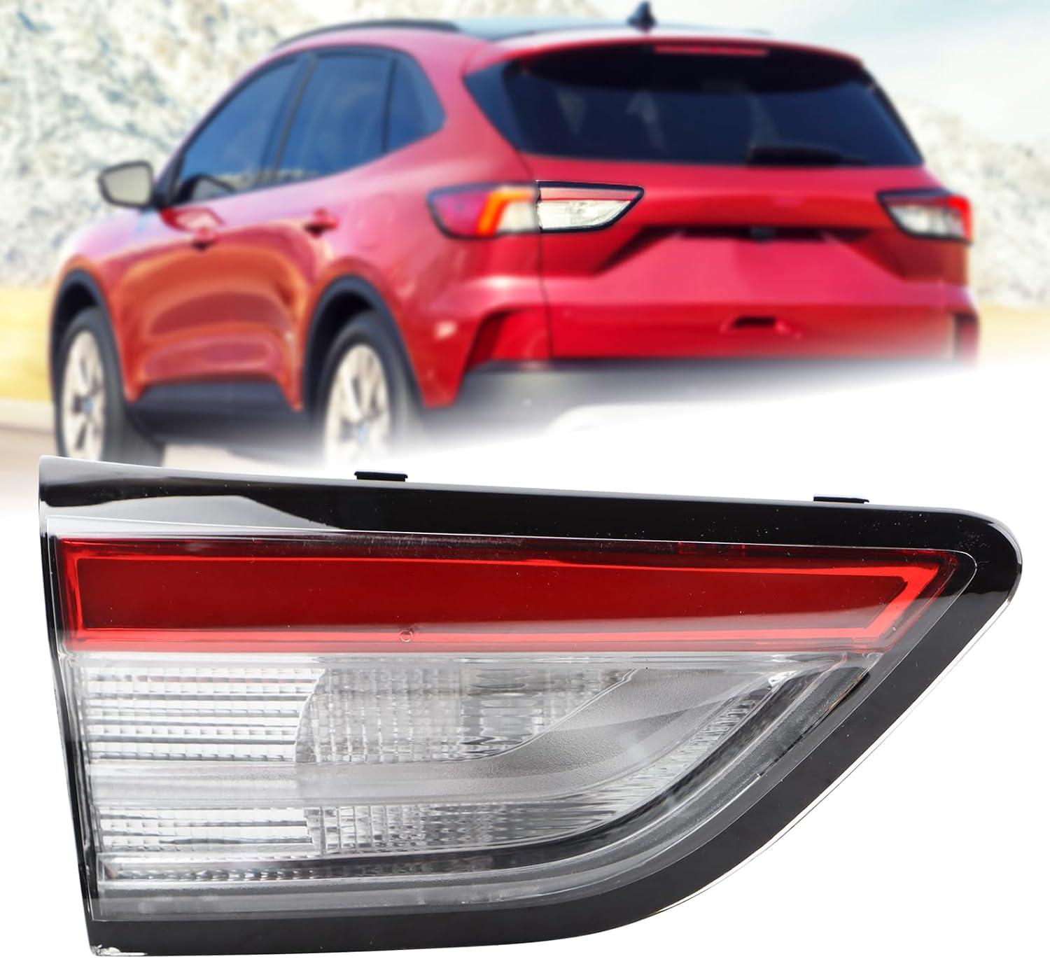 LED Inner Tail Light Rear Lamp Assembly Compatible for 2020–2023 Ford Escape Left Driver Side LJ6B-13A60-3AF