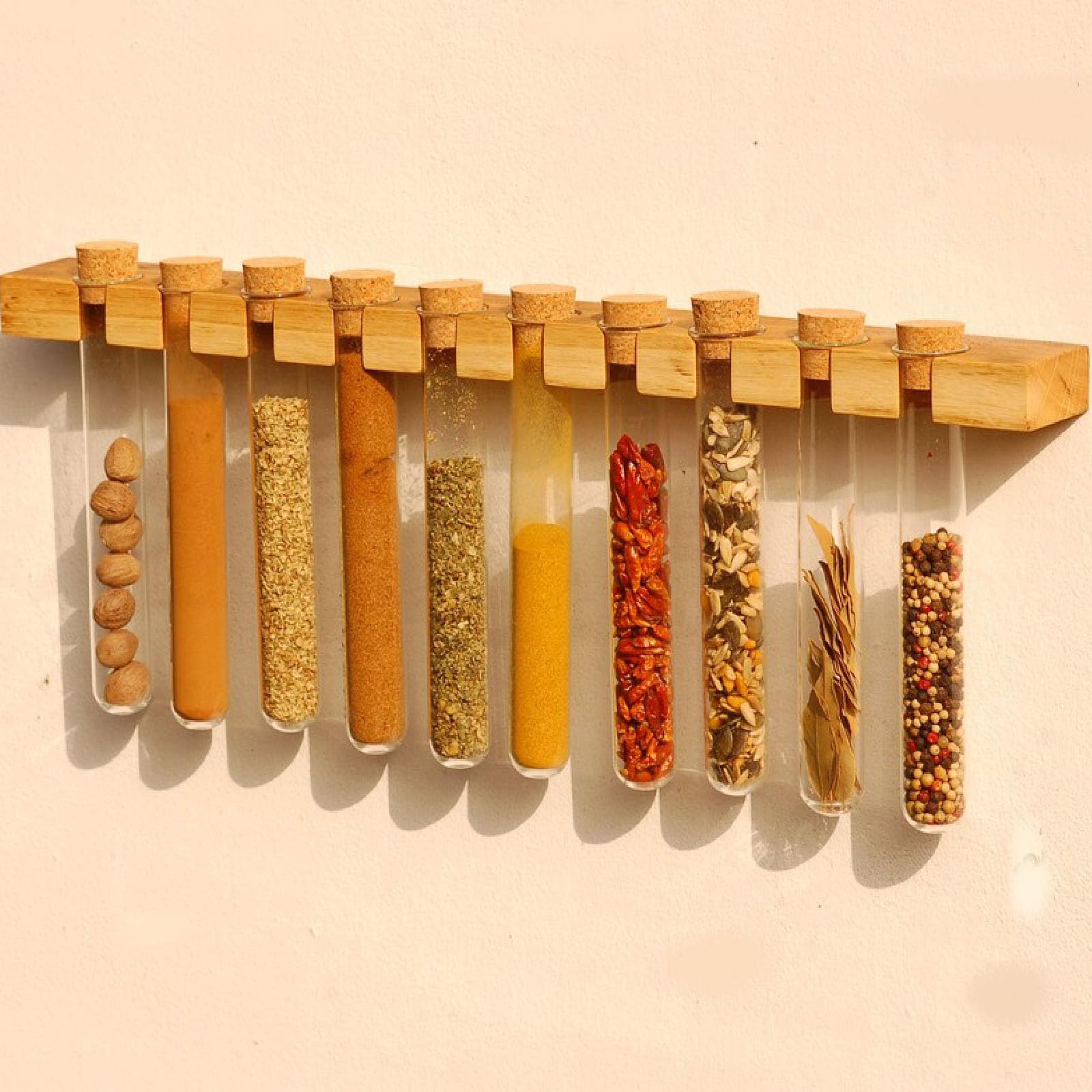 Lot de 100 tubes à essai avec bouchon en liège 15 x 100 mm (13 ml) - Pour cadeaux d'invités et table de laboratoire, avec étiquette en papier kraft et corde de chanvre, DIY Craft Candy Liquids Spices