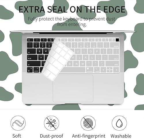 Miniatura 5 de Seorsok Funda protectora de plástico rígida y cubierta para teclado, compatible con MacBook Pro 2022 M2 de 13 pulgadas 2021 2020-2016Release M1