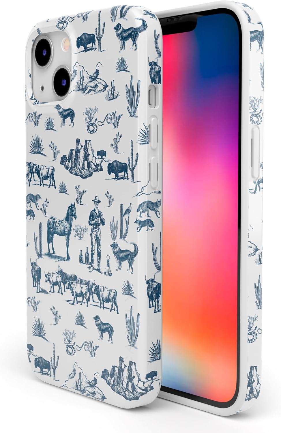 Casely iPhone 14 Case | Wild West Adventure | Desert | Compatible with MagSafe | Classic Ultra Slim Design