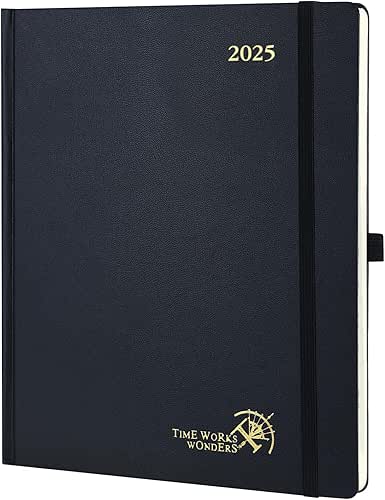 POPRUN 2025 Planner (Large Size 8.5''x 10.5'' Hardcover) - Daily