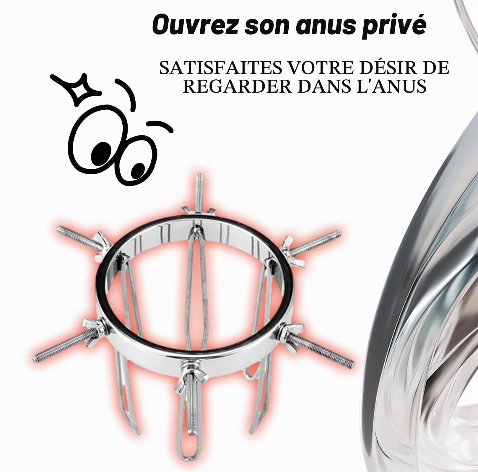 écarteur anal écarteur de lèvres écarteur anal en métal spéculum anal dilatation anale dilatateurs de spéculum fisting BDSM jouet anal SM tunnel plug pour femmes hommes couples