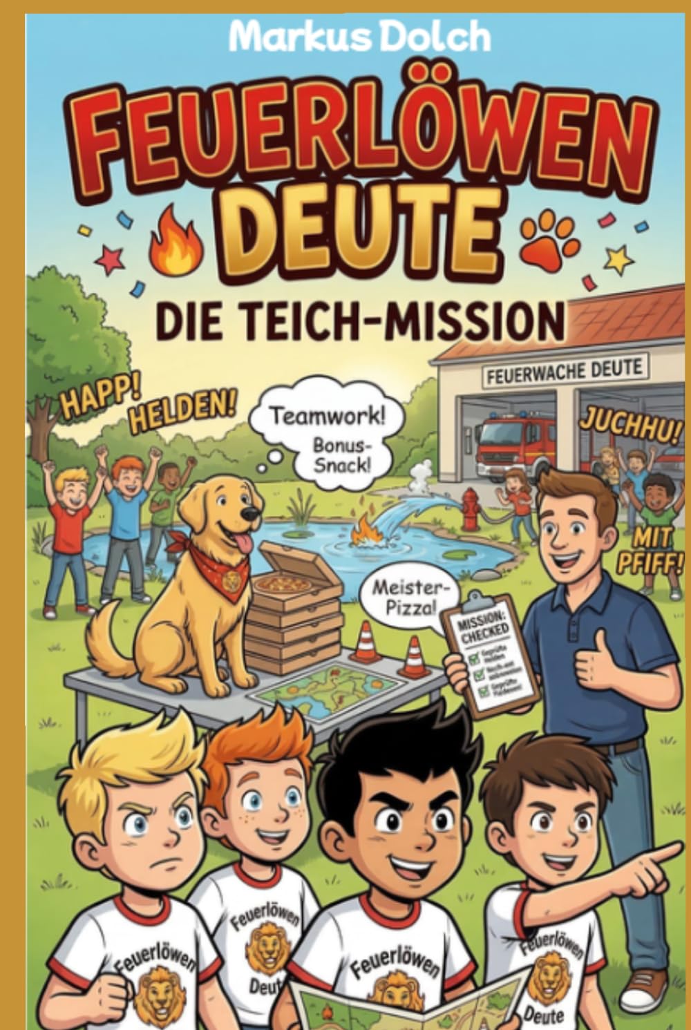 Die Feuerlöwen aus Deute: Kleine Helden, große Tatzen: Vier Jungs und ihre Abendteuer bei der Feuerwehr