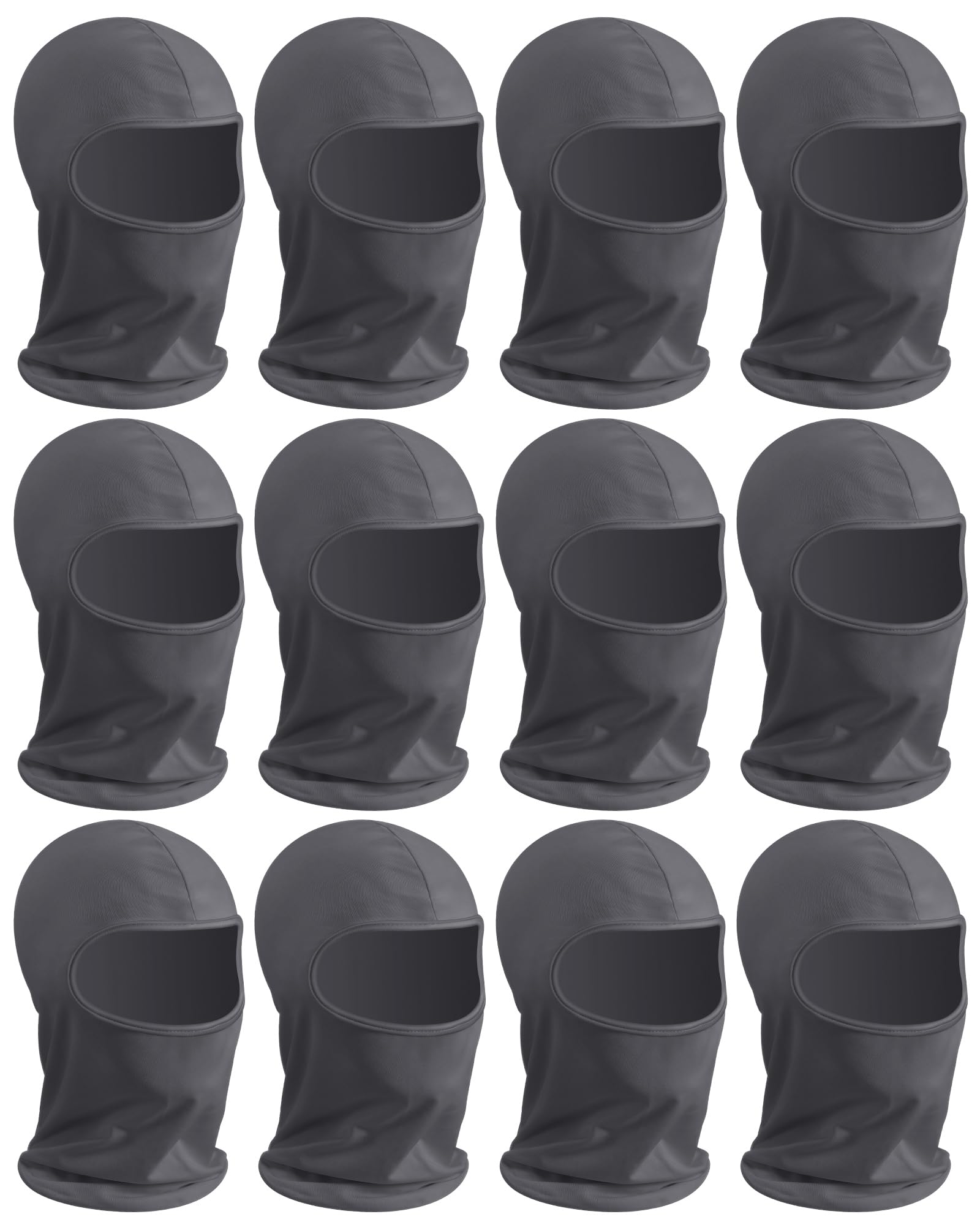 Panitay 12 Pack Spray Sock Head Socks Painters Hood Mask,Dark Gray