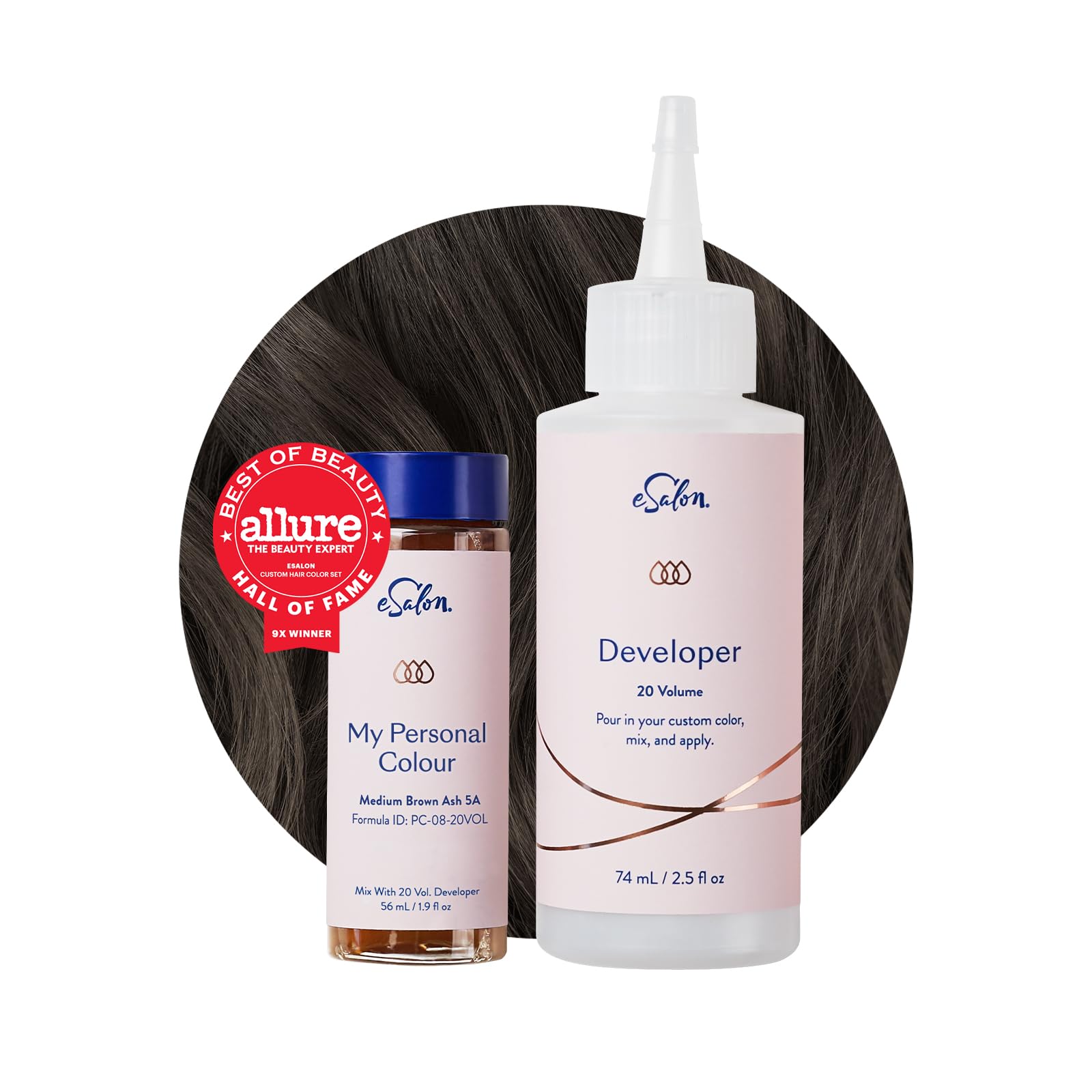 Permanent Hair Colour Set - 9X Allure Award Winning, 100% Grey Coverage, At-home Hair Colour, 0% Ammonia, Multi-dimensional Hair Dye, Professional-grade Hair Colour