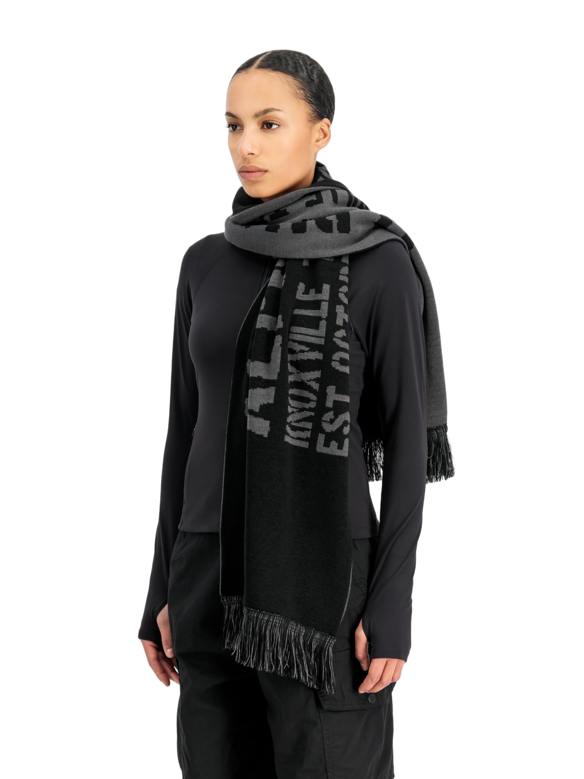 Alpha Industries Unisex Banner Schal, Black, One Size