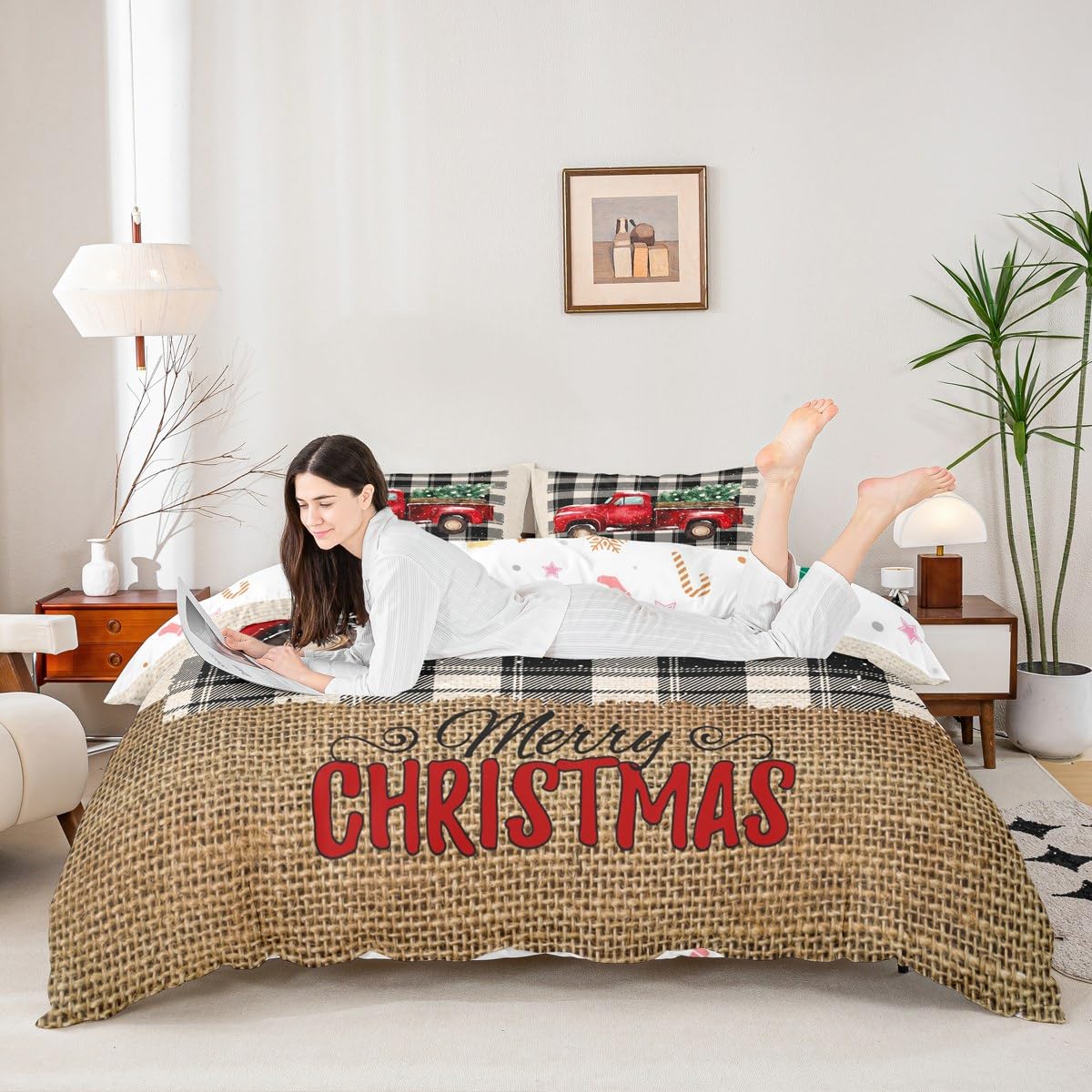 Housse de couette Noël enfant : parure de lit douce pour nuits froides
