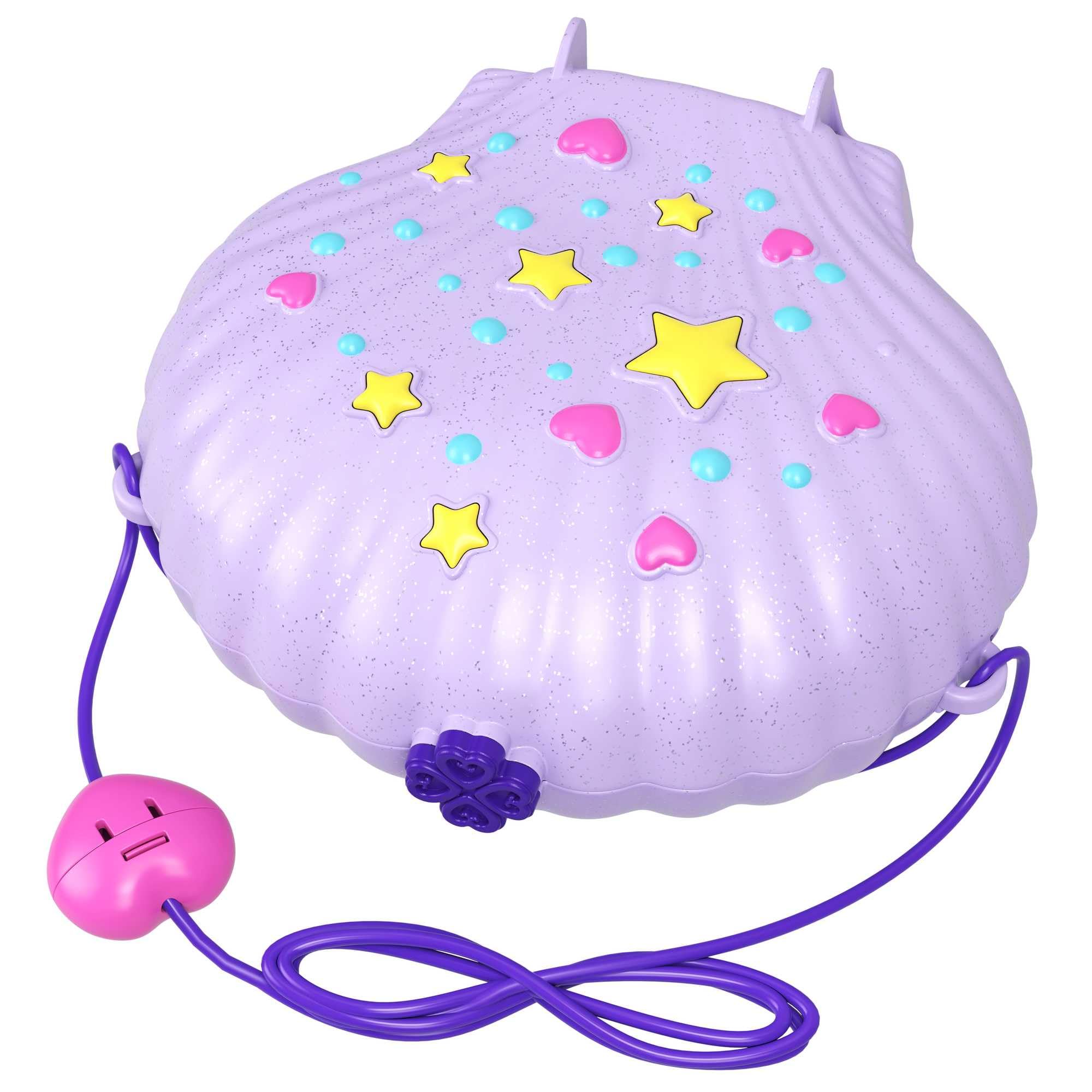 Polly Pocket Borsetta dei Segreti Conchiglia con Tracolla, con Micro Bambole e Accesori, 4+ Anni, GNH11
