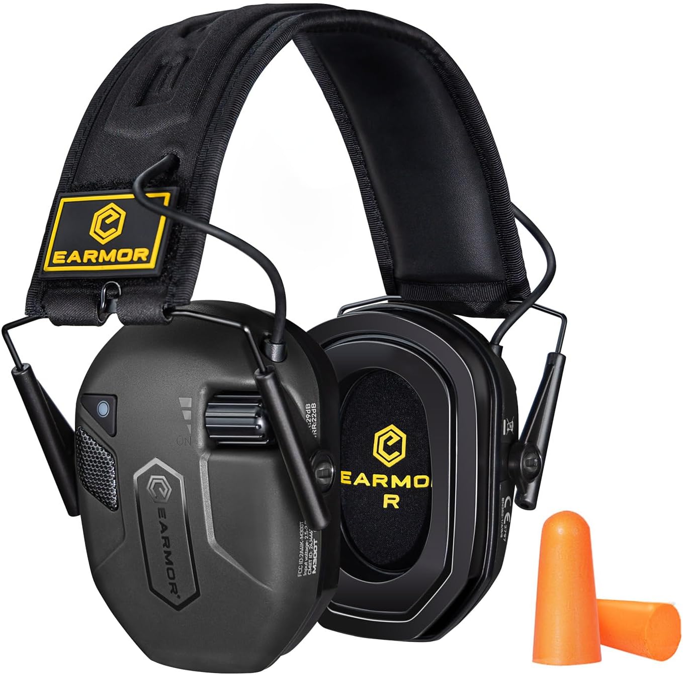 EARMOR M300T Upgrade Bluetooth Hearing Protection, Electronic Ear Muffs For Shooting Noise Reduction With Gel Ear Pads